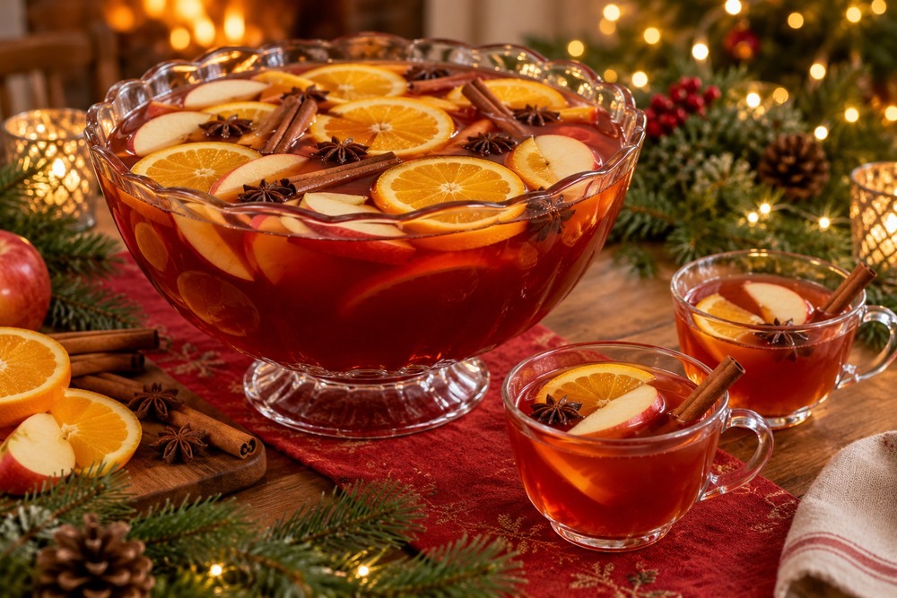 How to Make an Alcohol-Free Christmas Tea Punch